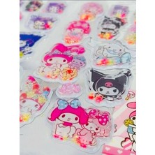 Kuromi Sanrio 3D Sulu Sticker Seti