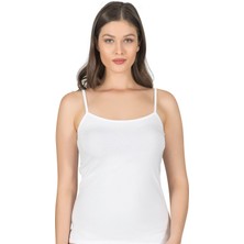 Kadın Viskon Ip Askılı Biyeli Yumuşak Ince Askılı Büyük Geniş Beden Atlet