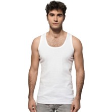 6 Lı Paket Erkek Pamuklu Ribana Atlet 0113