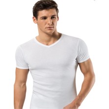 Fily Iç Giyim Erdem  Pamuk Ribana V Yaka T-Shirt (3 Adet)
