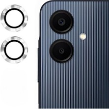 bbtech Samsung Galaxy A06 ile Uyumlu Metal Çerçeveli Hd Netlik 9h Cam Kamera Lens Koruyucu