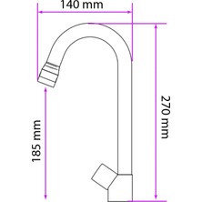 Rudis Armatür 120-B  Arıtma Musluğu Aç Kapa Musluk Tek Yol