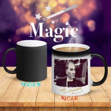 Asilmeydan Atatürk'ün Lider Oturuşu Sihirli Kupa BARDAK-ATATURK768