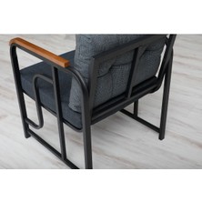 Serdem 2+1+1+Sehpa Bahçe Balkon Mobilya Takımı Lacivert Kazayağı
