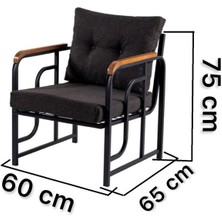 Serdem 2+1+1+Sehpa Bahçe Balkon Takımı Krem