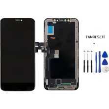 Tkgz Apple iPhone x Uyumlu LCD Ekran Dokunmatik (Jk Marka) + Tamir Seti