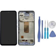 Tkgz Samsung Galaxy A54 5g SM-A546 Uyumlu LCD Ekran Dokunmatik Servis i Mor Çıtalı  + Tamir Seti