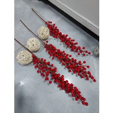 Lolipop Hobi Kokina Dalı 2 Adet Yapay Kokina, Yapay Çiçek, Dekor, Yılbaşı