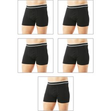 5'li Paket Erkek Pamuklu Likralı Boxer Şort