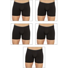 5'li Paket Erkek Modal Pamuklu Esnek Yumuşak Boxer Şort