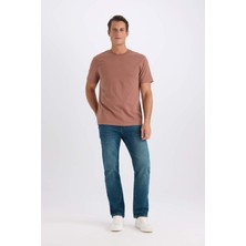 DeFacto %100 Pamuk New Regular Fit Bisiklet Yaka Basic Düz Kısa Kollu Tişört V7699AZ25SP