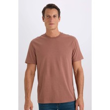 DeFacto %100 Pamuk New Regular Fit Bisiklet Yaka Basic Düz Kısa Kollu Tişört V7699AZ25SP