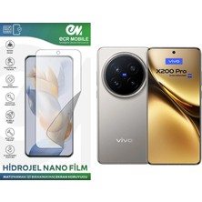Vivo X200 Pro ile Uyumlu Hidrojel Nano Ekran Koruyucu Film Mat(Tempered Cam Değildir!)