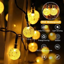 BRC Desing 5 Metre Sarı Opak Solar Top LED Işık