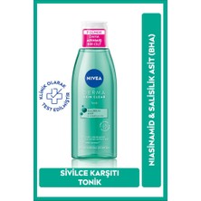 Nıvea Derma Skin Clear Yüz Temizleme Jeli 150Ml Ve Tonik 200Ml ,Bez Çanta Hediye