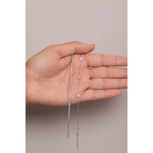 Elika Silver 925 Ayar Gümüş Su Yolu - Lotus Çiçek Ikili Bileklik Set