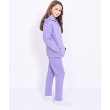 Şardonlu Kalın Üçiplik Unisex Çocuk Eşofman Takımı