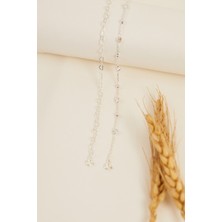 Elika Silver 925 Ayar Gümüş Zarif ve Işıltılı Ikili Bileklik Set