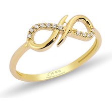 ÇGK KUYUMCULUK   Sonsuzluk Çıtır Altın Yüzük CGKYZK0266