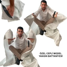 Cam Elyafı Fiberglass Yangın Battaniyesi Fire Blanket Cepli Model