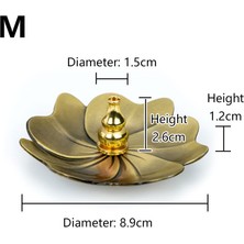 Bangguo Shop C No.13 Tarzı Tibet Gümüş Lotus Tütsü Yakıcı Tutucu Retro Tütsü Çubukları Yakıcı Tütsü Küllük Censor Tutucu Tabak Budizm Zen Dekorasyon (Yurt Dışından)