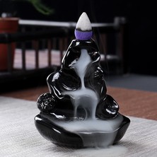 Bangguo Shop C B Tarzı Mini Ters Akışlı Şelale Lotus Ayar Esans Difüzör Seramik Tütsü Tutucu Ev Hava Temizleyici Için Tütsü Standı (Yurt Dışından)