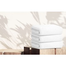 INTER Z 3'lü Set Beyaz  Pamuk Otel Banyo Havlusu 70 x 140  cm , Otel Havlusu