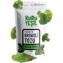 Kuru Yeşil - Brokoli Tozu - Dried Vegetables Powder - Broccoli Powder - Doğal Sebze Tozu - 100 Gr