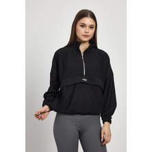 Rays 1052 Kanguru Cep Detay Sweat Siyah