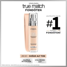 L'Oréal Paris True Match Bakım Yapan Fondöten - 2C Soğuk Alt Ton