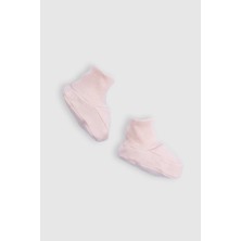 Organik Pamuk Yenidoğan Pembe Patik