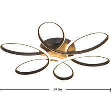 Minel Dekor LED Lıghtıng Minel Dekor Papatya Model LED 50CM, Tavan Lambası, Modern Aydınlatma, Dekoratif Şık Avize