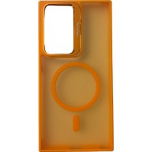 TeknoCase Galaxy S24 Ultra Kılıf Magsafe Şarj Özellikli Standlı Protective Kapak – Lens Koruma Hediyeli