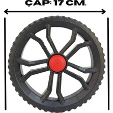 2 Adet Takmatik Pazar Arabası Tekeri (Büyük) 17 Cm.