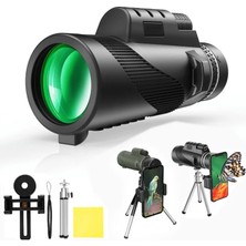 Güçlü 80X100 Hd Monoküler 50000M Teleskop Uzun Menzilli Zoom Tripod Telefon Klipsi Açık Hava Avcılık Kamp Turizmi Için (Yurt Dışından)