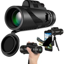 Güçlü 80X100 Hd Monoküler 50000M Teleskop Uzun Menzilli Zoom Tripod Telefon Klipsi Açık Hava Avcılık Kamp Turizmi Için (Yurt Dışından)