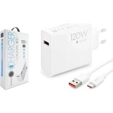 Leastra 120W Android Redmi Uyumlu Type-C Süper Hızlı Şarj Aleti Cihazı Seti 120 Watt