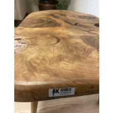 Kastawoods 2180014 Ceviz El Yapımı Kütük Orta Sehpa 77X53 Yükseklik:45