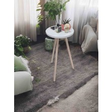 Hesa Yüksek Yan Sehpa Koltuk Sehpası Balkon Küçük Çiçek Koyma Sehpası Beyaz