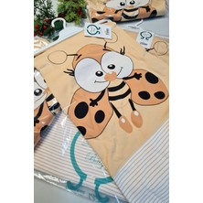 Kapamarka Pudra %100 Pamuk Bebek Battaniyesi Çift Kat Interlok Penye 85X80 cm