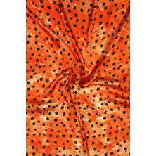 Şifon Saten Puantiyel Desenli Dijital Baskılı Kumaş / En 1,50  cm