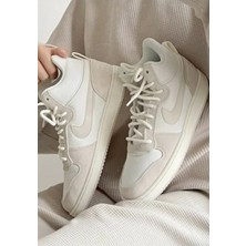 Nike Court Borough Mid Kadın Spor Ayakkabı Krem