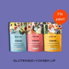 The Good Wild Glütensiz, İlave Şekersiz Granola 3'lü Avantaj Paketi