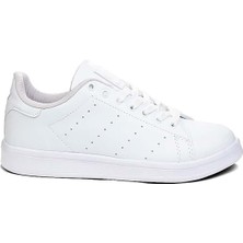 Celira Bls Beyaz Bağcıklı Cilt Kadın Spor Ayakkabı