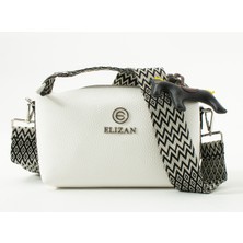 Elizan Kolonlu At Detaylı Spor Beyaz Kadın Çantası