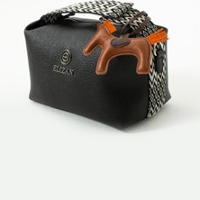 Elizan Kolonlu At Detaylı Spor Siyah Kadın Çantası