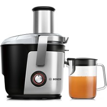 Bosch MES4010 VitaJuice Geleneksel Katı Meyve Sıkacağı, VitaJuice 4, 1200 W, Metalik inoks gümüş, Siyah