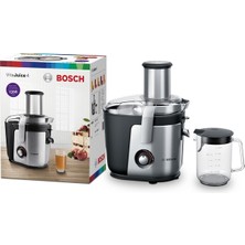 Bosch MES4010 VitaJuice Geleneksel Katı Meyve Sıkacağı, VitaJuice 4, 1200 W, Metalik inoks gümüş, Siyah