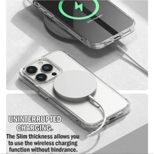 RedClick Galaxy S24 Fe Kılıf Magsafe Şarj Özellikli Şeffaf Sert Pc Redclick Embos Kapak