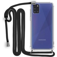 Piyasa Sepeti Samsung Galaxy A31 Boyun Askılı Şeffaf Tank Kılıf
